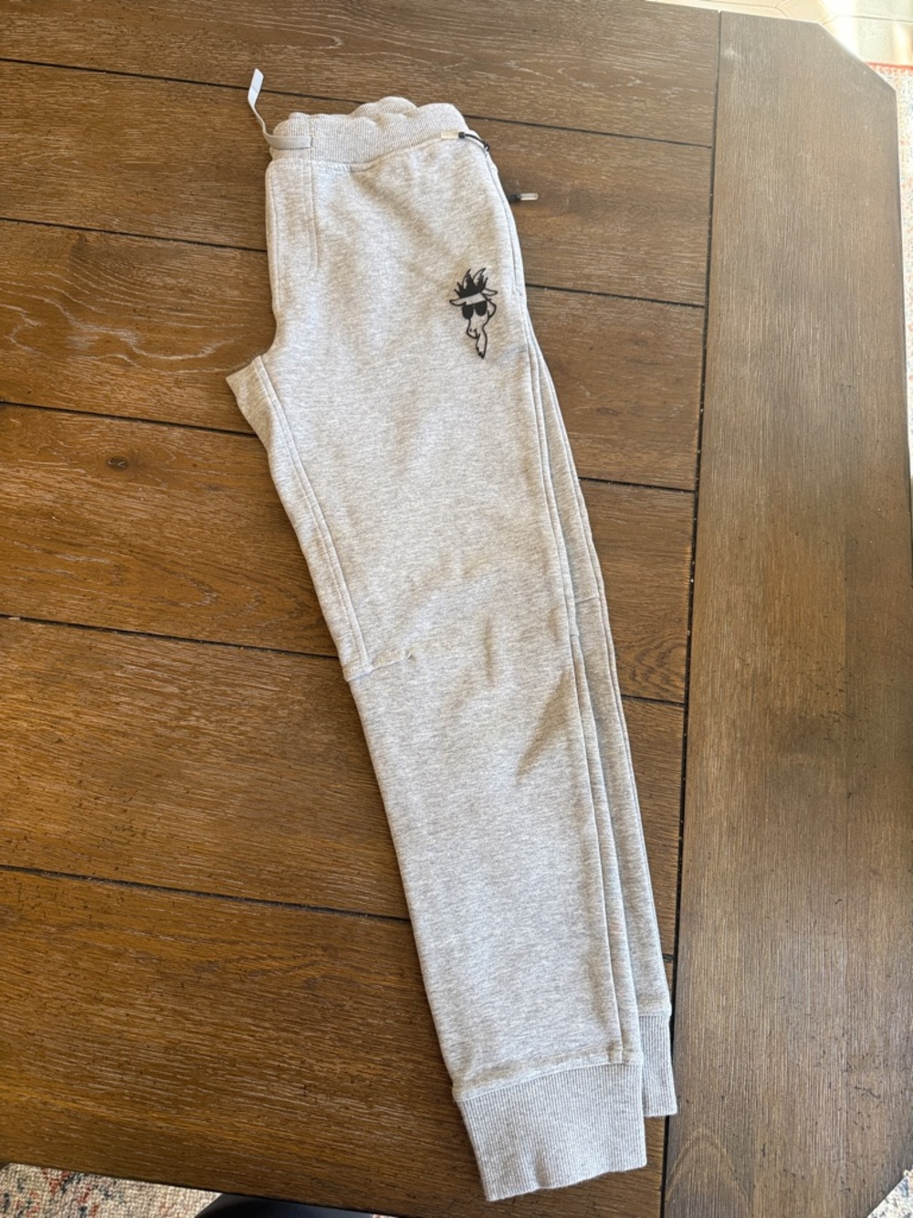 GOAT Youth Medium Gray Sweatpants - Picture 2 of 4